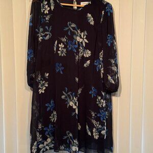 Calvin Klein Floral Flowy Dress (Size 14)